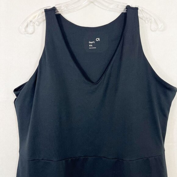 Gap Fit Black Active Wear Dress Built-In Shorts Padded - Size XXL - Picture 3 of 8